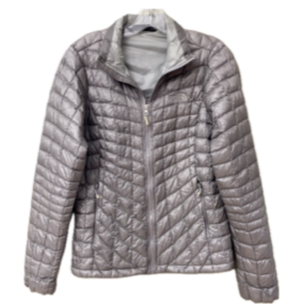 The North Face Thermoball Quilted Puffer Jacket, Gray/Silver, Women's Medium